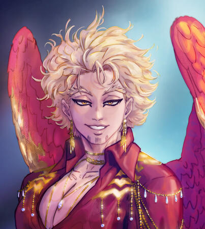 Skin and hair shading sample